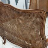 Louis XV style double cane basket bed, mid-20th century