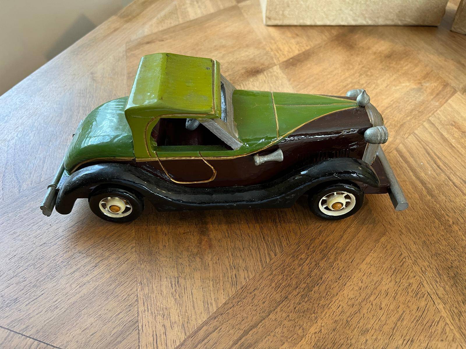 Set of 4 vintage wooden cars
