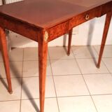 Small louis xvi style flat desk with spindle legs