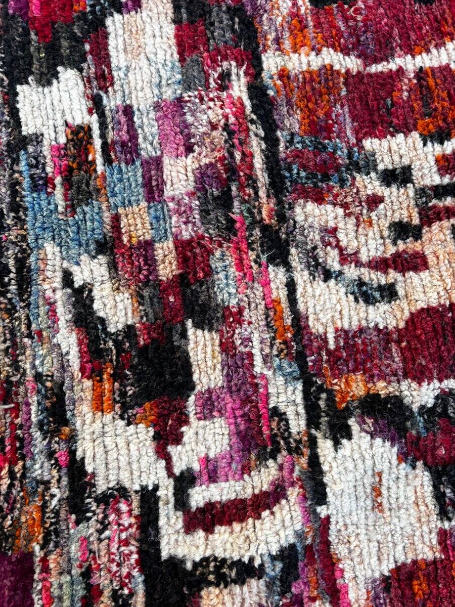 Multicoloured Moroccan Berber rug for the living room.