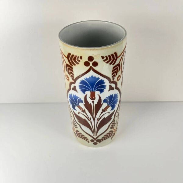 Grand vase rouleau ''Damas'', KG Lunéville, 1910-1930