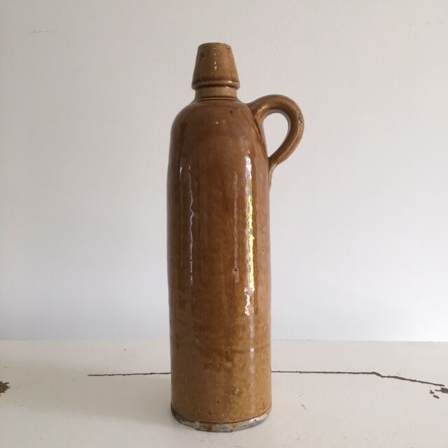 Glazed stoneware soliflore bottle