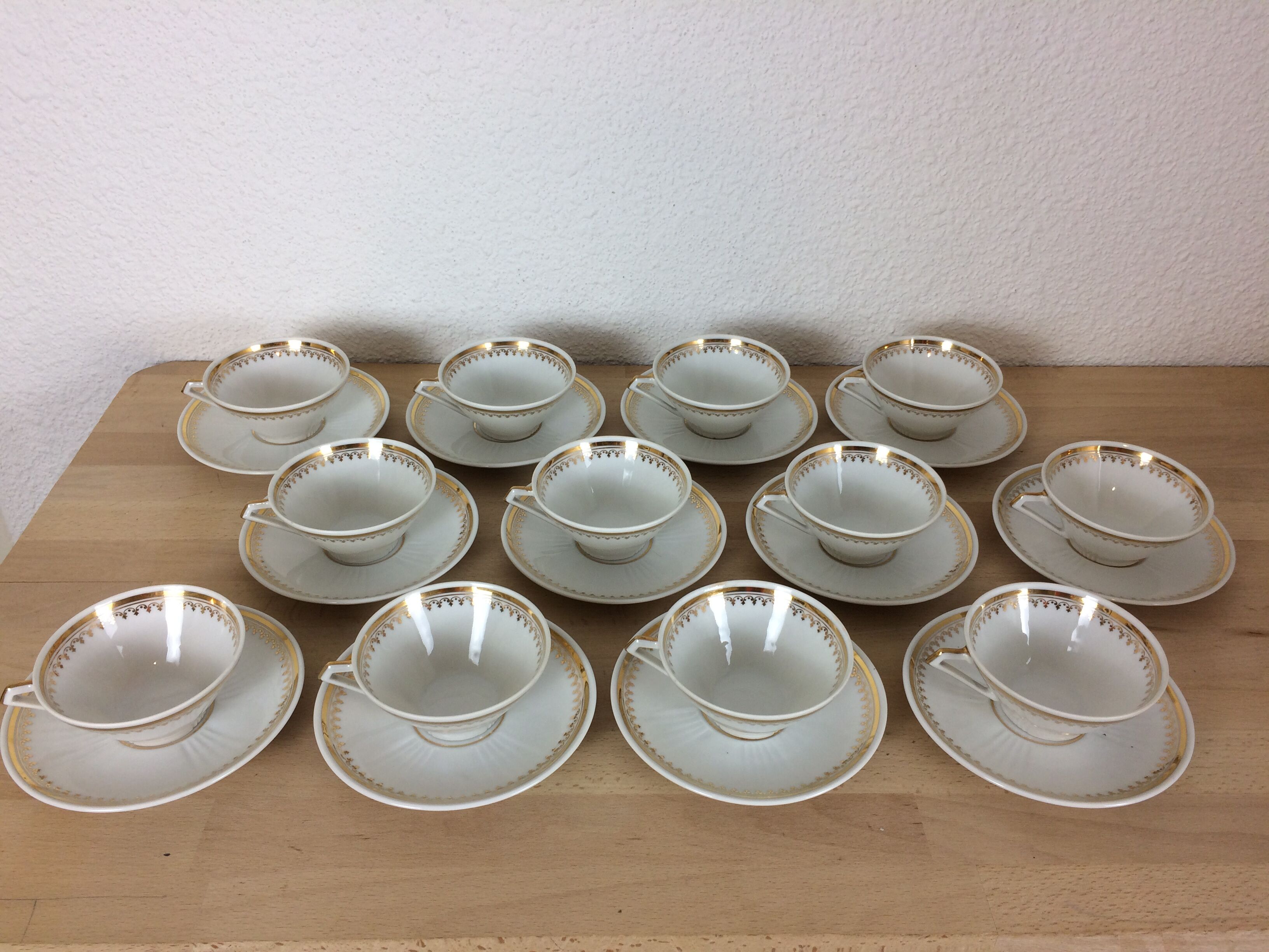 12 cups porcelain tea cups from Limoges