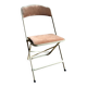 Folding Opera chair in gold-tone metal, 1970s