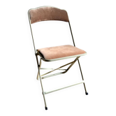 Chaise Opéra pliante en métal doré, années 1970