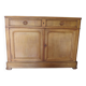 Old - Beautiful solid oak sideboard - 2 doors - 2 drawers in golden oak color