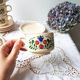 Vintage handmade earthenware coffee service for 5 people