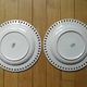 Kg luneville "réverbère" 2 pierced flat plates earthenware flowers ø 25 cm