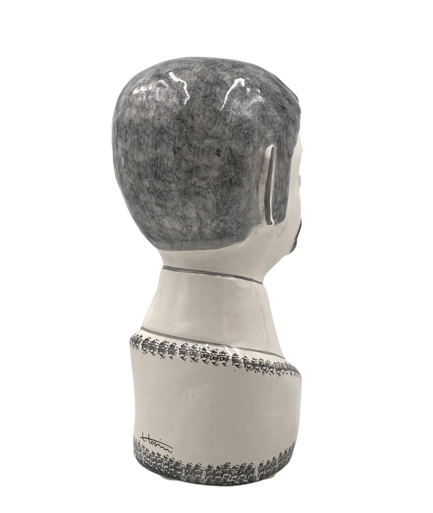 Tarcisio Tosin, Two half-bust sculptures, La Freccia, Vicenza Italy 1960s