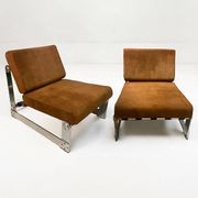 Set of 2 Lounge Chairs by Gilles Bouchez for Airborne, 1972