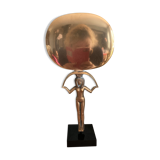 Bronze Egyptian Mirror   14x27cm
