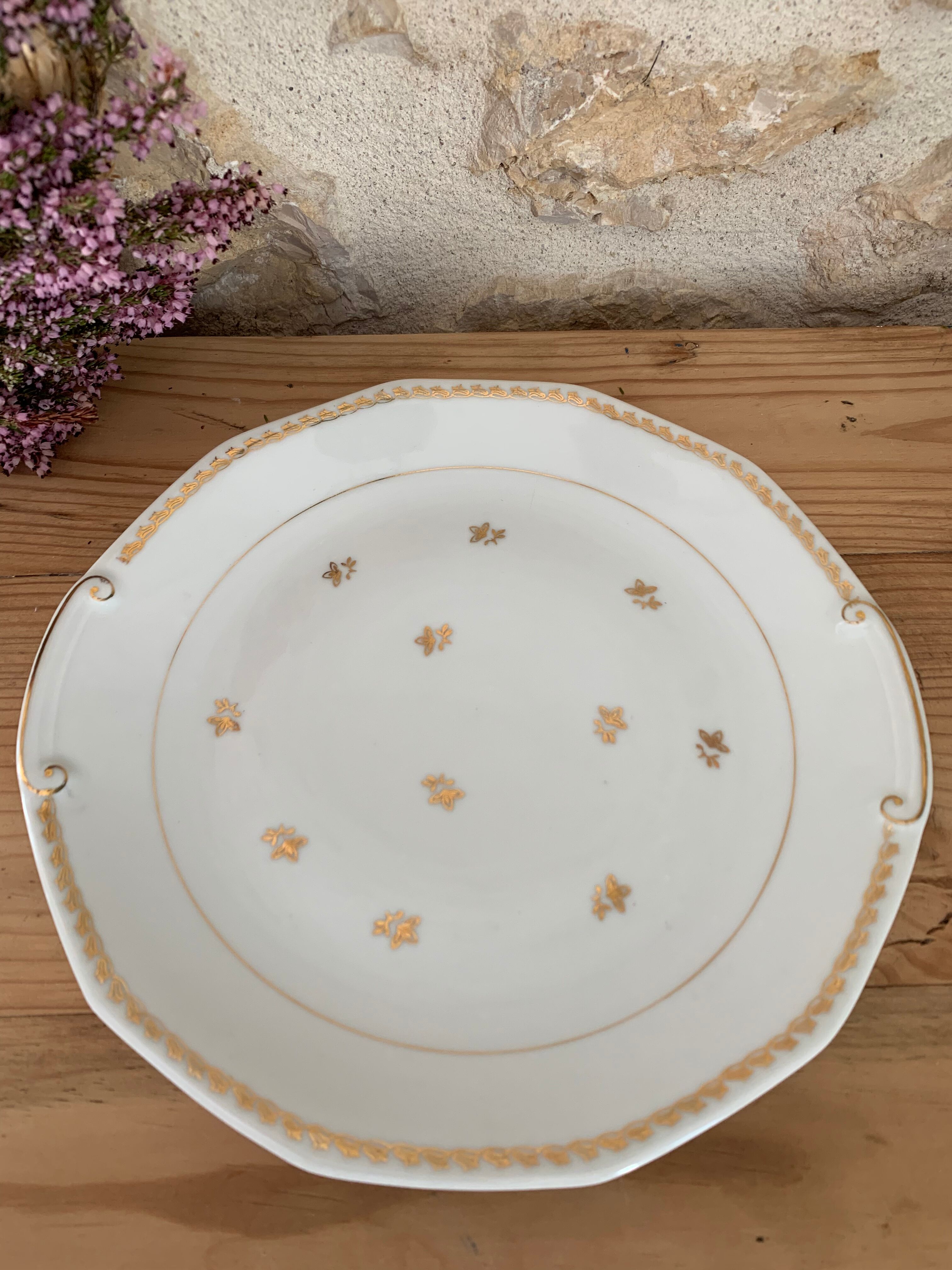 Limoges porcelain cake dish
