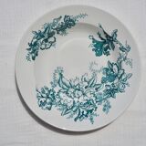 Set of 9 hollow plates Terre de Fer, Floréal model