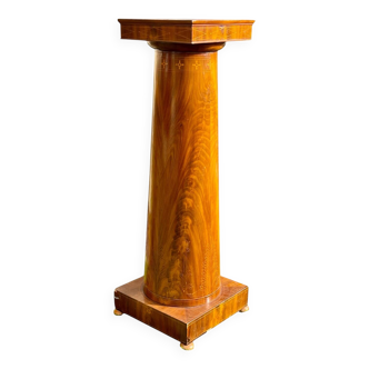 Colonne / Gaine en Acajou Charles X