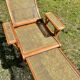 Chaise longue cannée 1930/1950