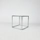 Max Sauze Steel and Glass Side Table, 1970s