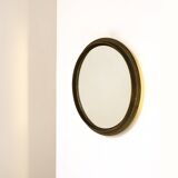 Grand Miroir lumineux en Bronze, Italie années 1960.