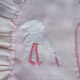 Children's pillowcase sewn and embroidered by hand