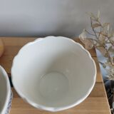 Duo of opaque porcelain bowls