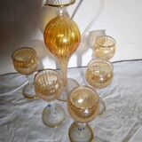 Glass and carafe service, Murano from the 60/70