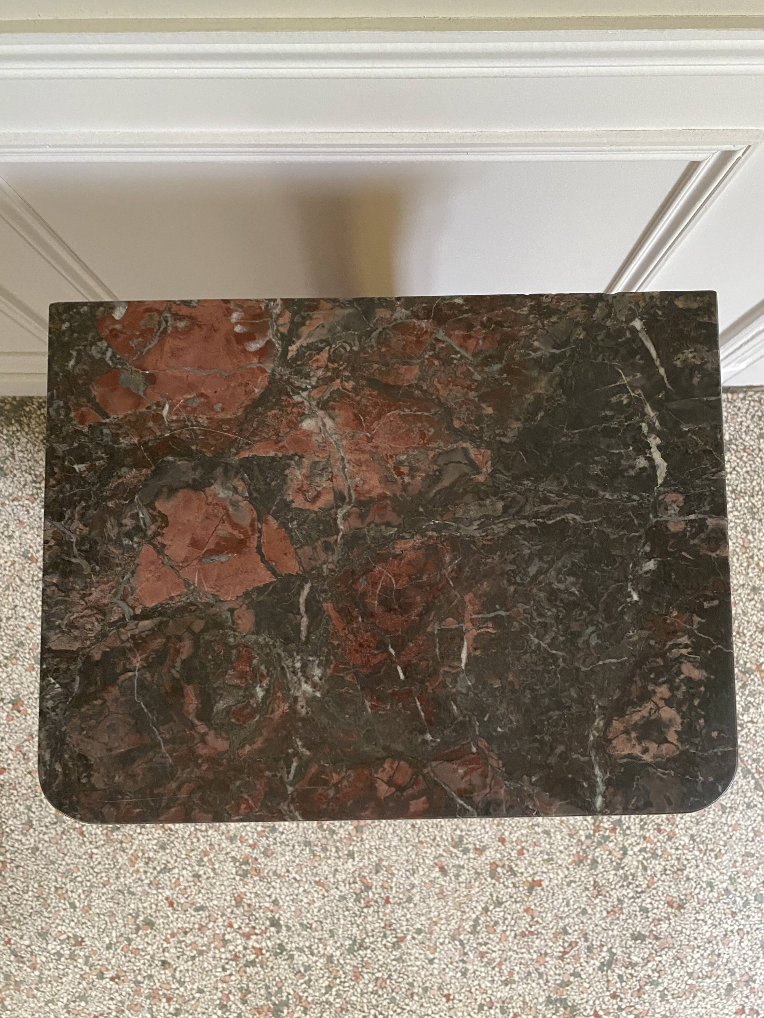 Bedside table / nightstand / column / Somno / Vintage mahogany stand