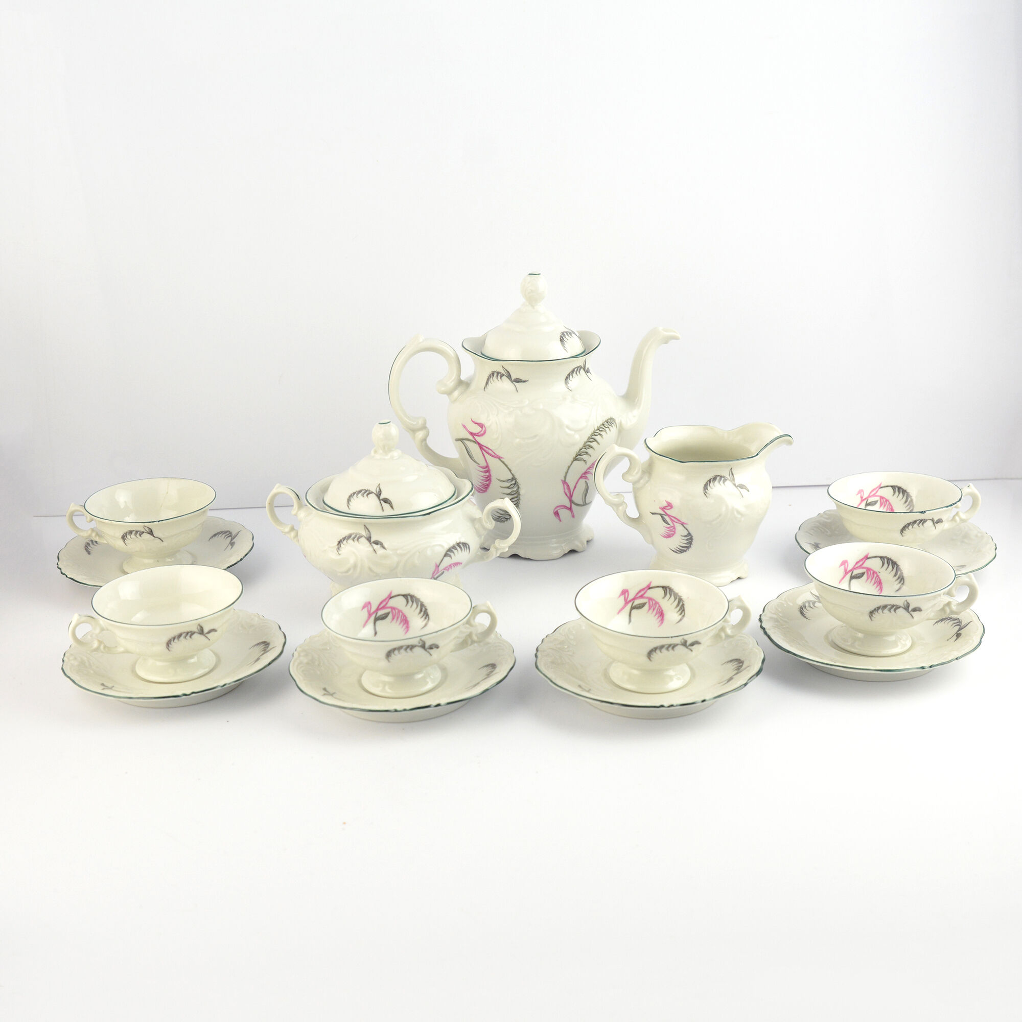 Porcelain tableware, coffee service, Wałbrzych, Poland, 1970s