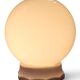 Plafonnier boule en opaline, Art Déco/industriel — années 1930-1950