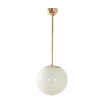 Plafonnier globe en verre, années 1950