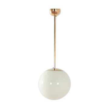 Plafonnier globe en verre, années 1950