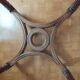 Oval centre table in solid mahogany from the Directoire, Empire period.