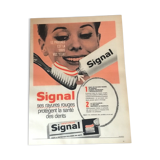 Vintage advertising to frame signal