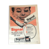 Publicité vintage à encadrer signal