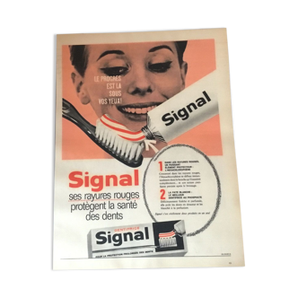 Vintage advertising to frame signal