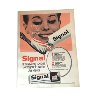 Publicité vintage à encadrer signal