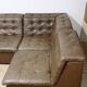 Vintage modular patchwork leather sofa, 1970s