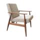 Scandinavian coffee brown armchair by H.Lis