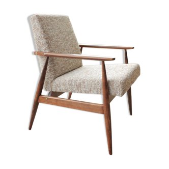 Fauteuil scandinave marron conçu par H.Lis
