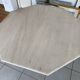 Table en travertin vintage