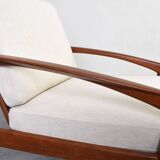 Teak Paper Knife Lounge Chair by Kai Kristiansen for Magnus Olesen, 1960s
