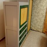 Vintage combo furniture dresser secretary wardrobe