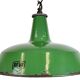 Industrial Green Enamel Factory Pendant Lamp from Revo, 1950s