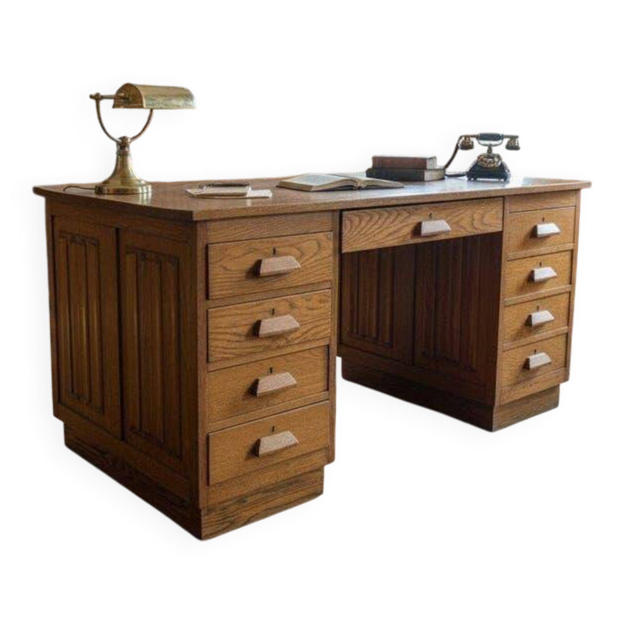 Vintage solid wood writing desk/table