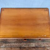 Bedside table end of vintage sofa