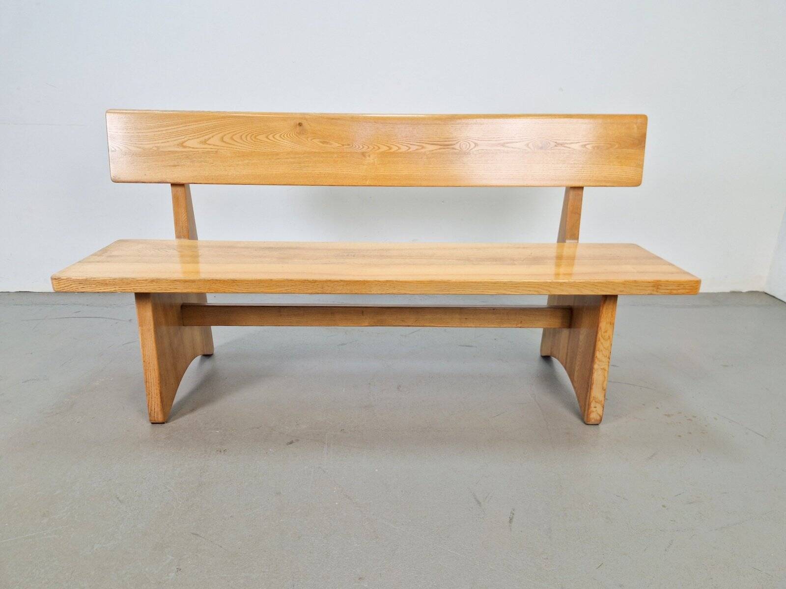 Vintage Ash and Elm Bench, Denmark, 1960s
