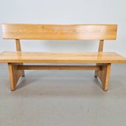Banc vintage en frêne et en orme, Danemark, années 1960