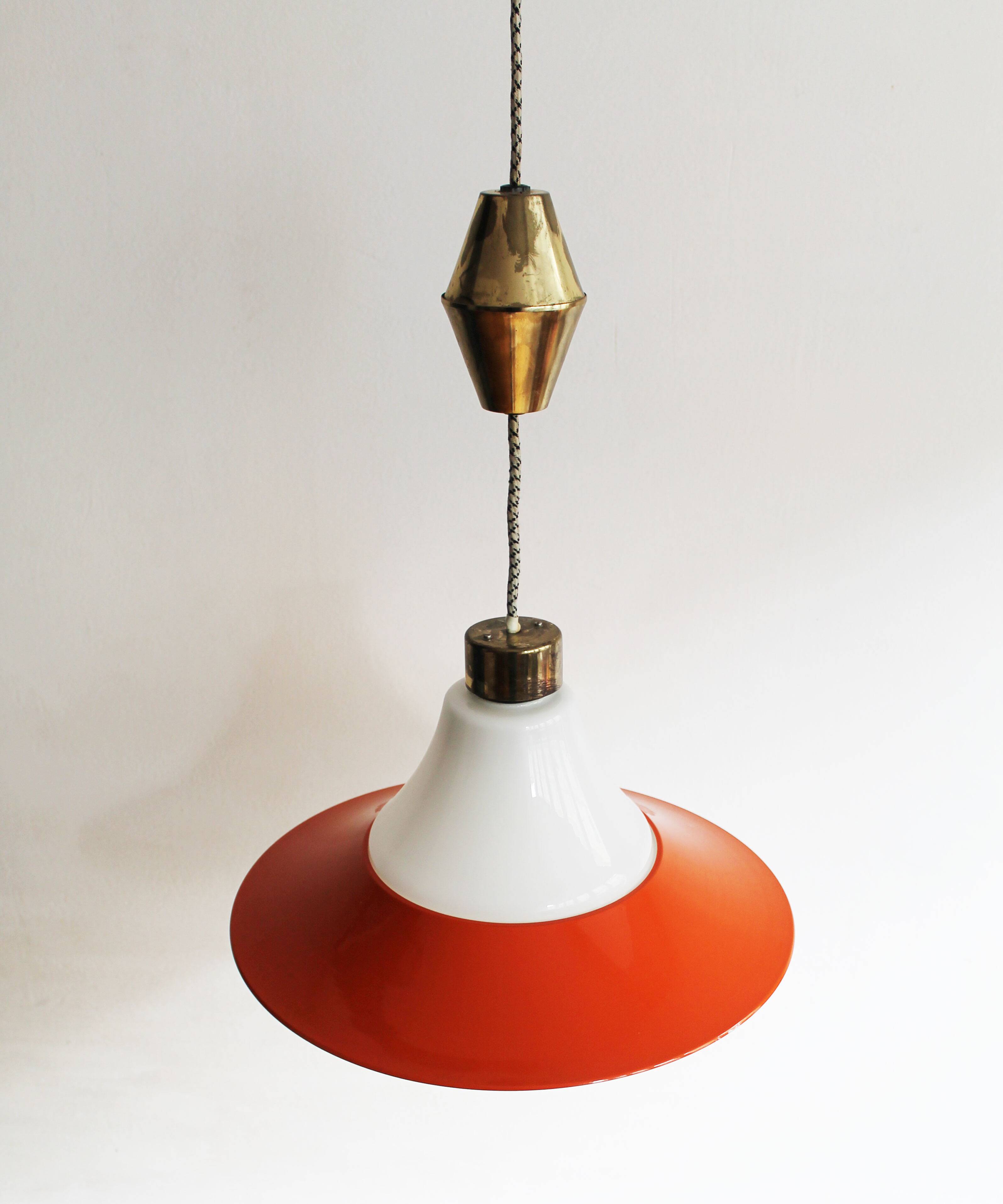 Vintage 1960s Adjustable Ceiling Lamp