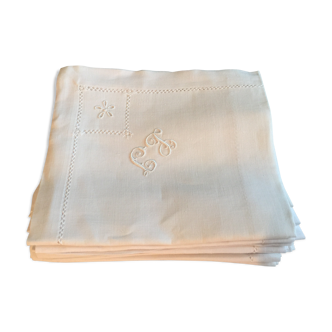 Lot of LT monogram linen towels