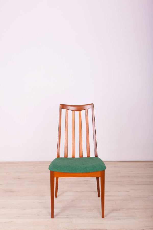 Chaises de salle à manger en tissu et teck par Leslie Dandy pour G-Plan, années 1960, lot de 4
