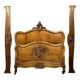 Louis XV Rocaille center bed in walnut circa 1880