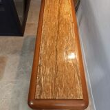 Console marble dore & solid elm